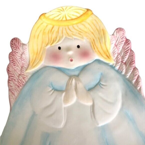 CKAO Ceramic Angel Snack Plate 11" RARE - Picture 2 of 8